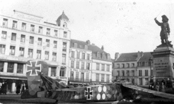 Les débris du Gotha tombé à Zuydcoote le 25 janvier 1918
