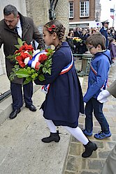 Les jeunes élus ont participé le 11 novembre dernier à la commémoration de l'Armistice de la Première Guerre mondiale