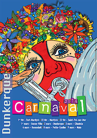 L'affiche du Carnaval de Dunkerque, édition 2014...