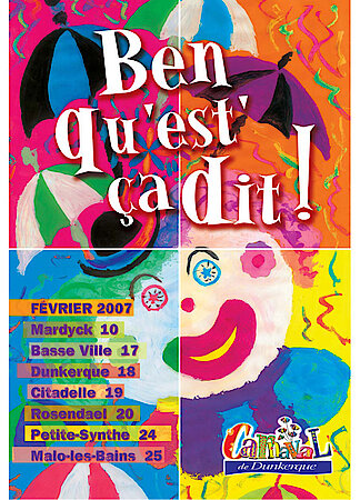L'affiche du Carnaval de Dunkerque, édition 2007...