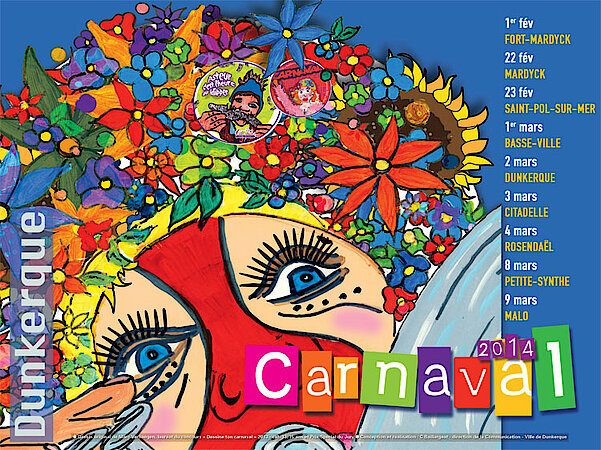 L'affiche du Carnaval de Dunkerque, édition 2014...