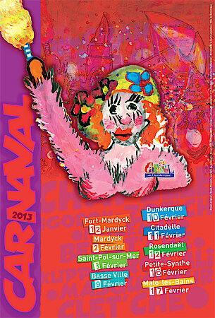 L'affiche du Carnaval de Dunkerque, édition 2013...