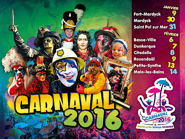 L'affiche du Carnaval de Dunkerque, édition 2016...