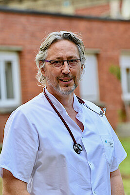 Christophe Aron, pneumologue à l'hôpital maritime de Zuydcoote