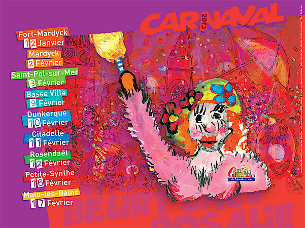 L'affiche du Carnaval de Dunkerque, édition 2013...