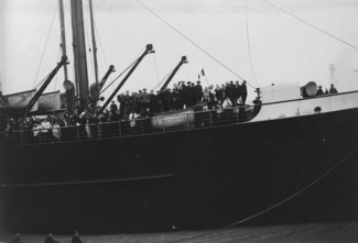 Les premiers rapatriés civils après l'armistice