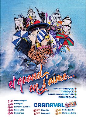 L'affiche du Carnaval de Dunkerque, édition 2023