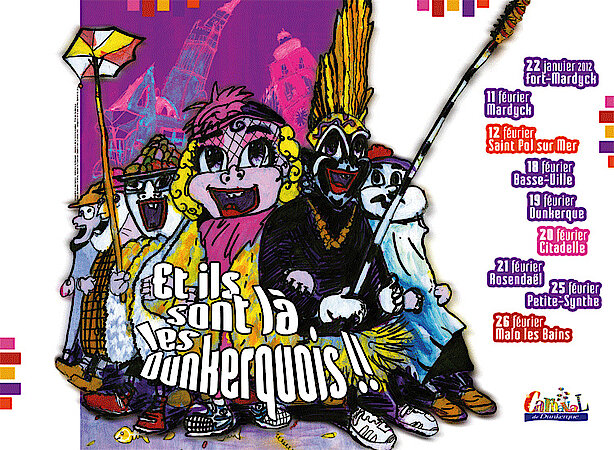 L'affiche du Carnaval de Dunkerque, édition 2012...