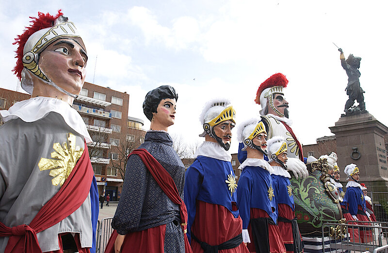 Ecusson géant brodé Lion des Flandres - Carnaval de Dunkerque